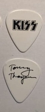 KISS 2012 The Tour Black Logo on White Guitar Picks