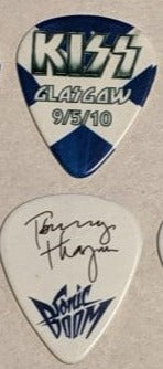 KISS GLASGOW SCOTLAND 9/5/2010 Sonic Boom Over Europe City Guitar Picks