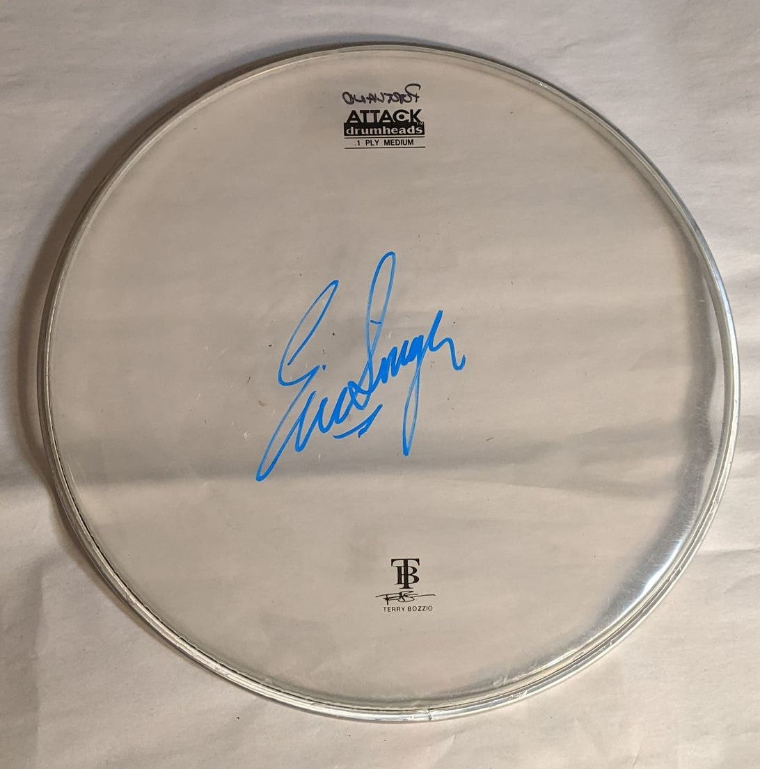 PORTLAND 8-19-2012 ERIC SINGER Stage-Used Signed drumheads
