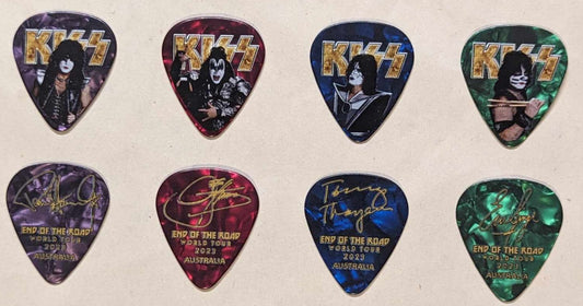 KISS 2023 End of the Road Tour AUSTRALIA Guitar Picks