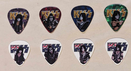 KISS 2023 End of the Road Tour AUSTRALIA Guitar Picks Set of 8