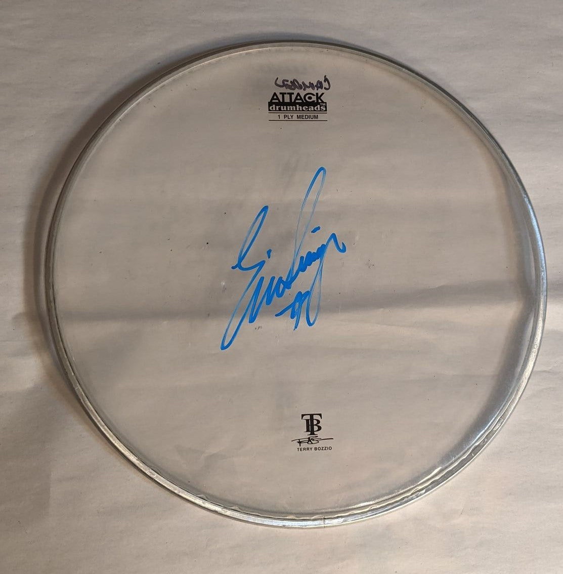 CAMDEN/PHILADELPHIA 9-19-2012 ERIC SINGER Stage-Used Signed drumheads