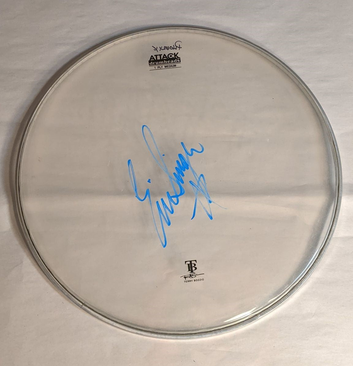 PHOENIX 8-10-2012 ERIC SINGER Stage-Used Signed drumheads