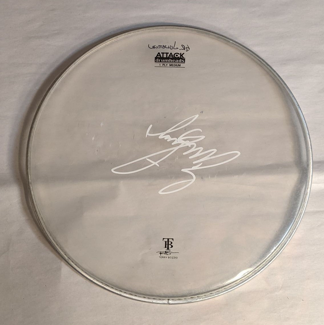 GRAND JUNCTION/ROCK JAM 8-24-2012 ERIC SINGER Stage-Used Signed drumheads