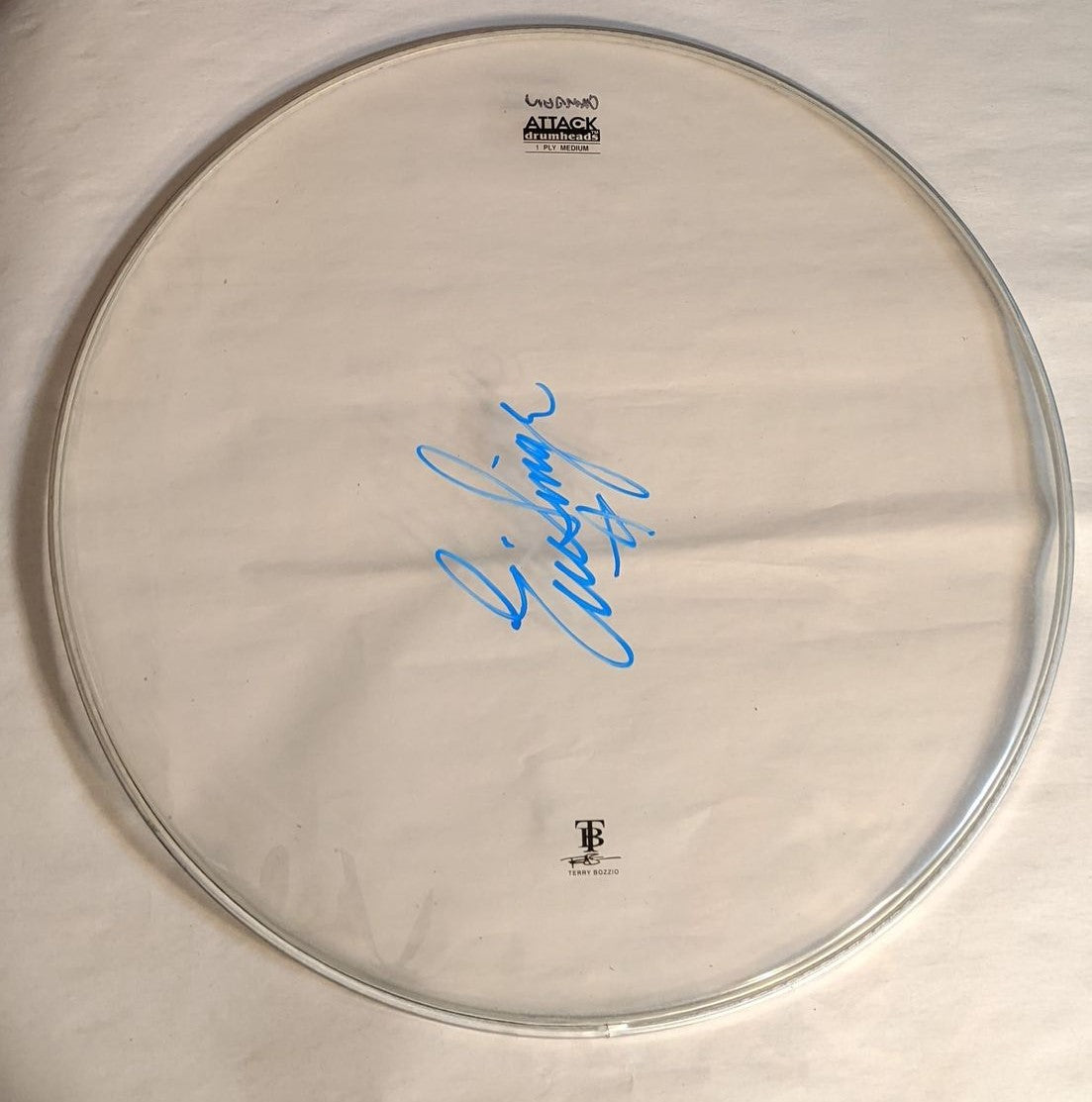 CAMDEN/PHILADELPHIA 9-19-2012 ERIC SINGER Stage-Used Signed drumheads