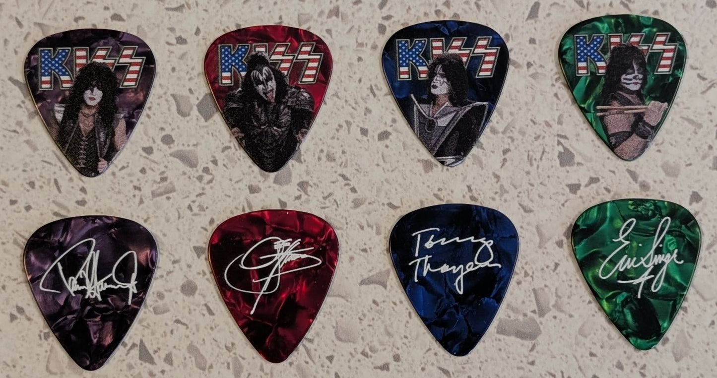 KISS 2025 Guitar Pick set of 4