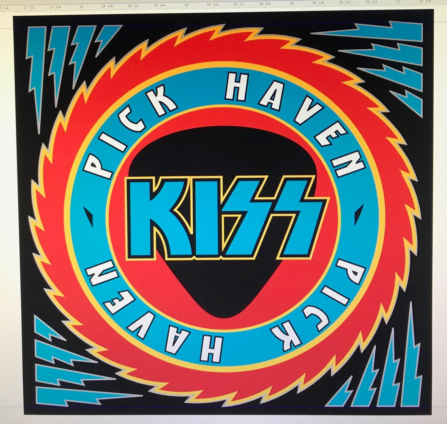 The only place to buy 100% authentic KISS Guitar Picks  These are the EXACT same Guitar Picks used by KISS on stage