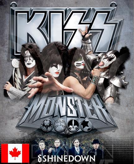 KISS 2012-2013 Monster World Tour CANADA Commemorative City Guitar Picks