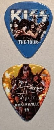 KISS 2012 The Tour NOBLESVILLE 9-1-12 City Guitar Pick