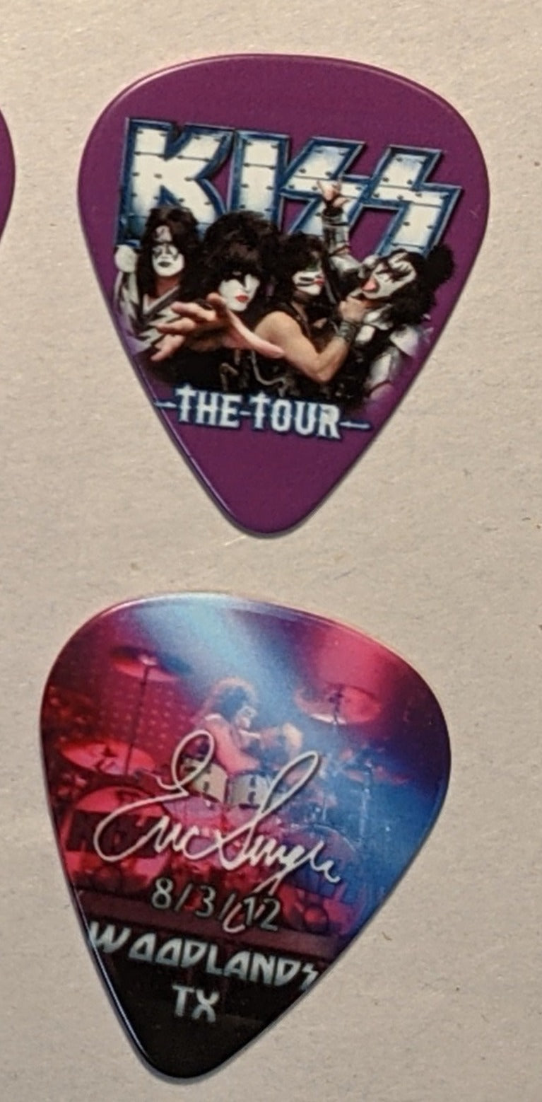 KISS 2012 The Tour WOODLANDS 8-3-12 City Guitar Picks