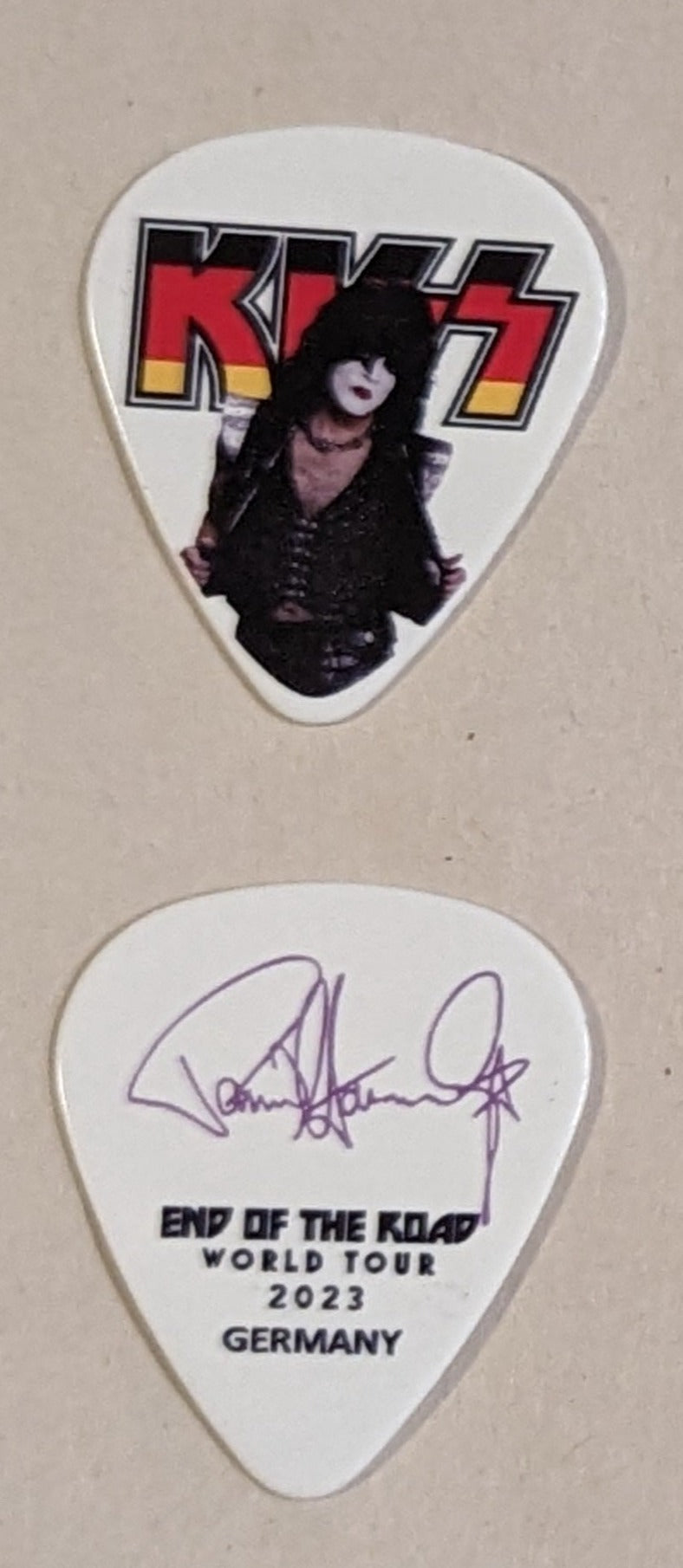 KISS 2023 End of the Road GERMANY Flag Guitar Picks