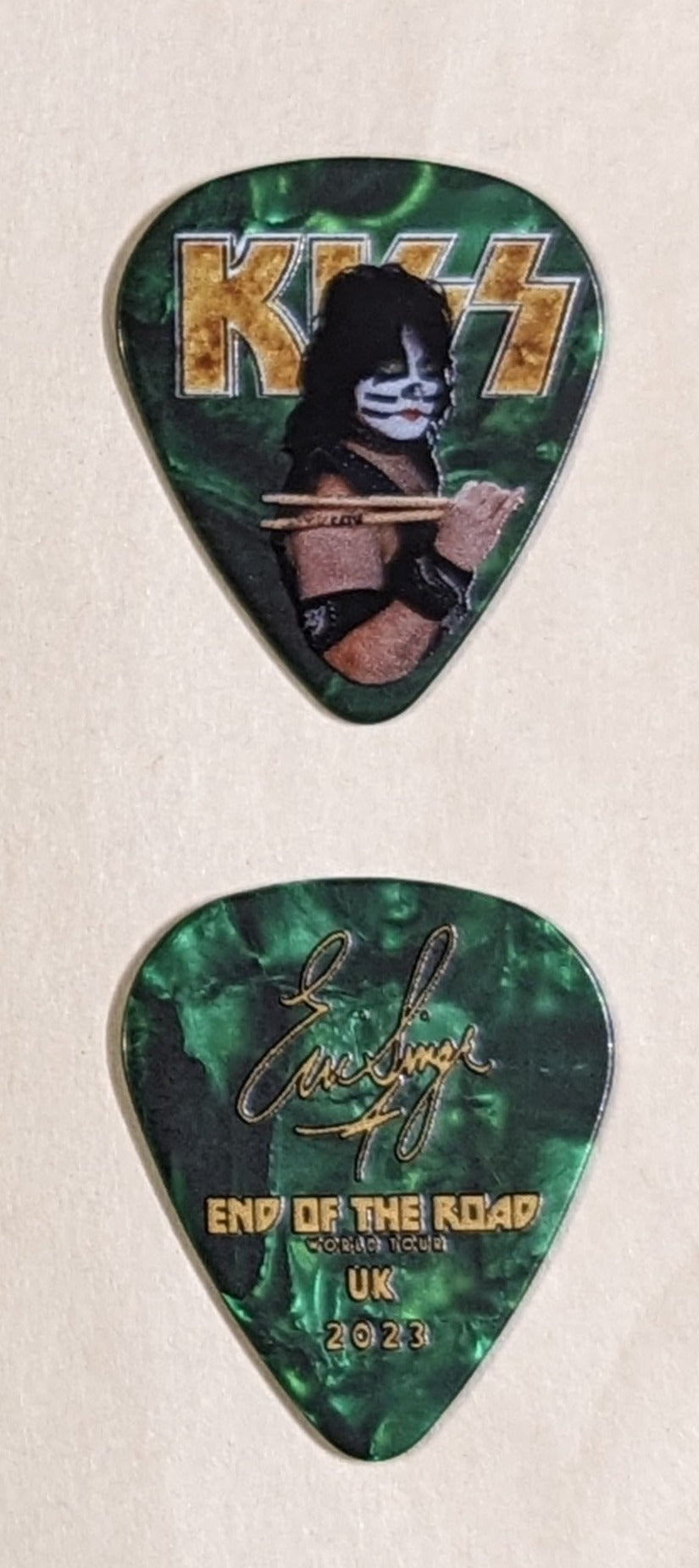 KISS 2023 End of the Road Tour UNITED KINGDOM UK Guitar Picks