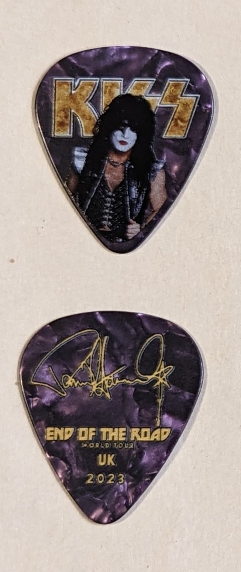 KISS 2023 End of the Road Tour UNITED KINGDOM UK Guitar Picks