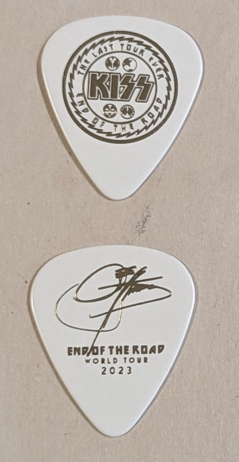 KISS 2023 End of the Road Tour LAST TOUR EVER Gold Foil Guitar Picks