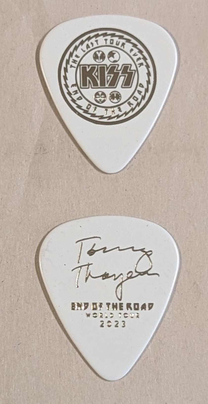 KISS 2023 End of the Road Tour LAST TOUR EVER Gold Foil Guitar Picks