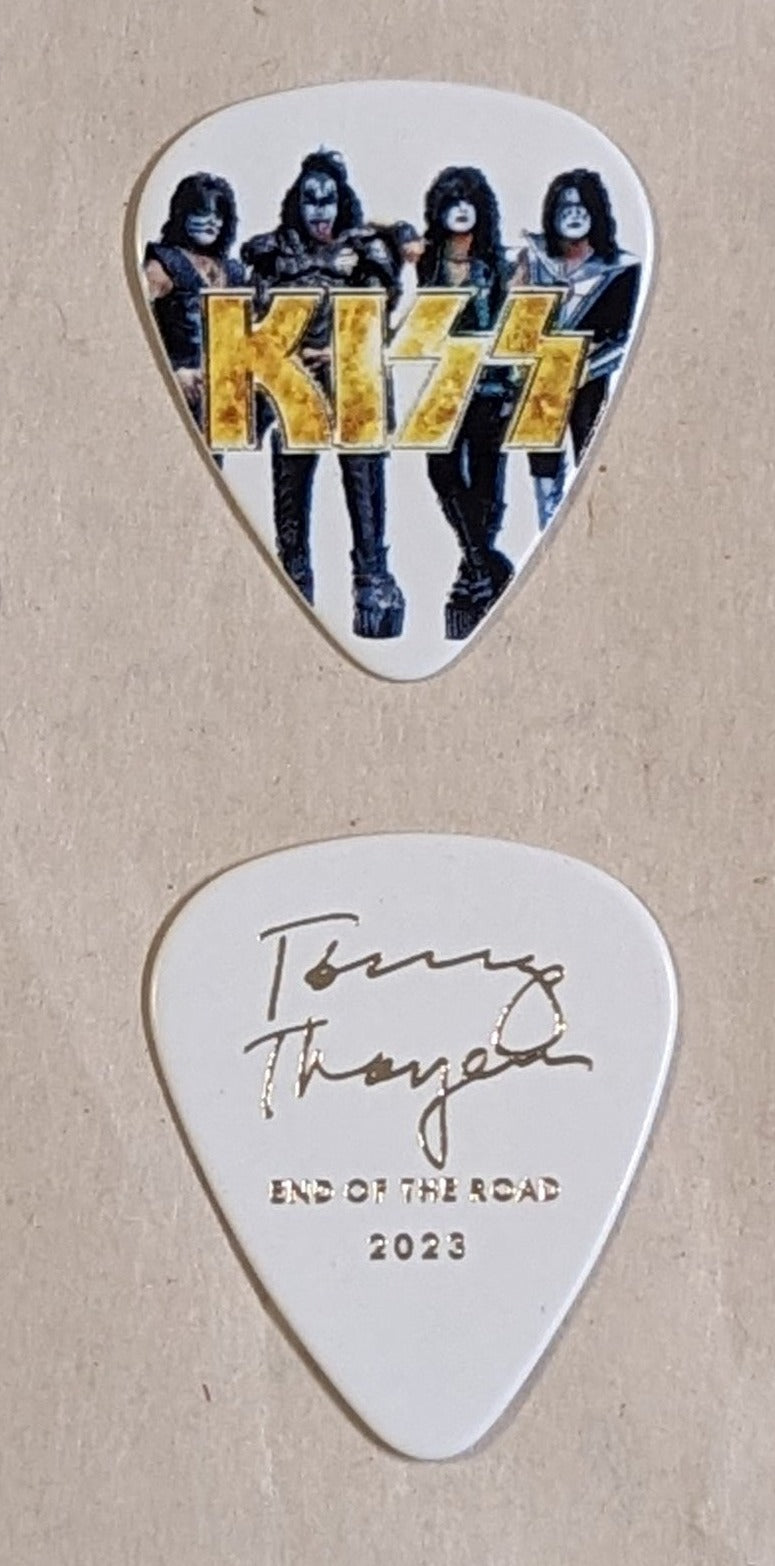 KISS 2023 End of the Road Tour GOLD LOGO PORTRAIT Guitar Picks