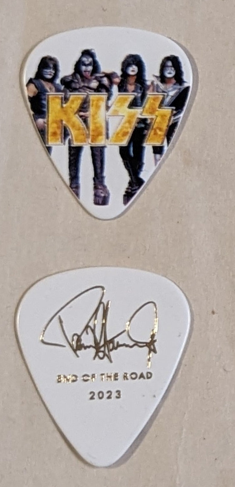 KISS 2023 End of the Road Tour GOLD LOGO PORTRAIT Guitar Picks