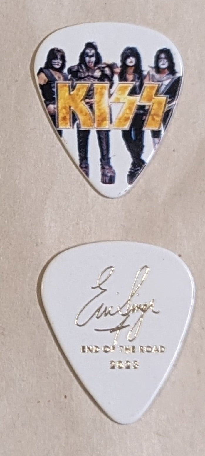 KISS 2023 End of the Road Tour GOLD LOGO PORTRAIT Guitar Picks
