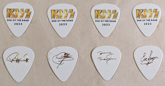 KISS 2023 End of the Road Tour GOLD LOGO Guitar Picks