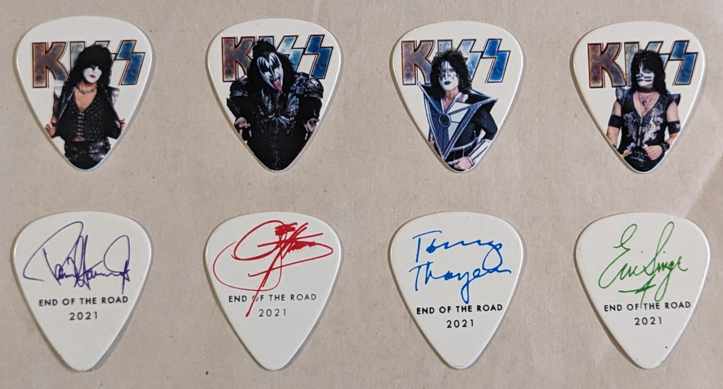 KISS 2021 End of the Road Tour INDIVIDUAL PICTURES Guitar Picks VERSION 2