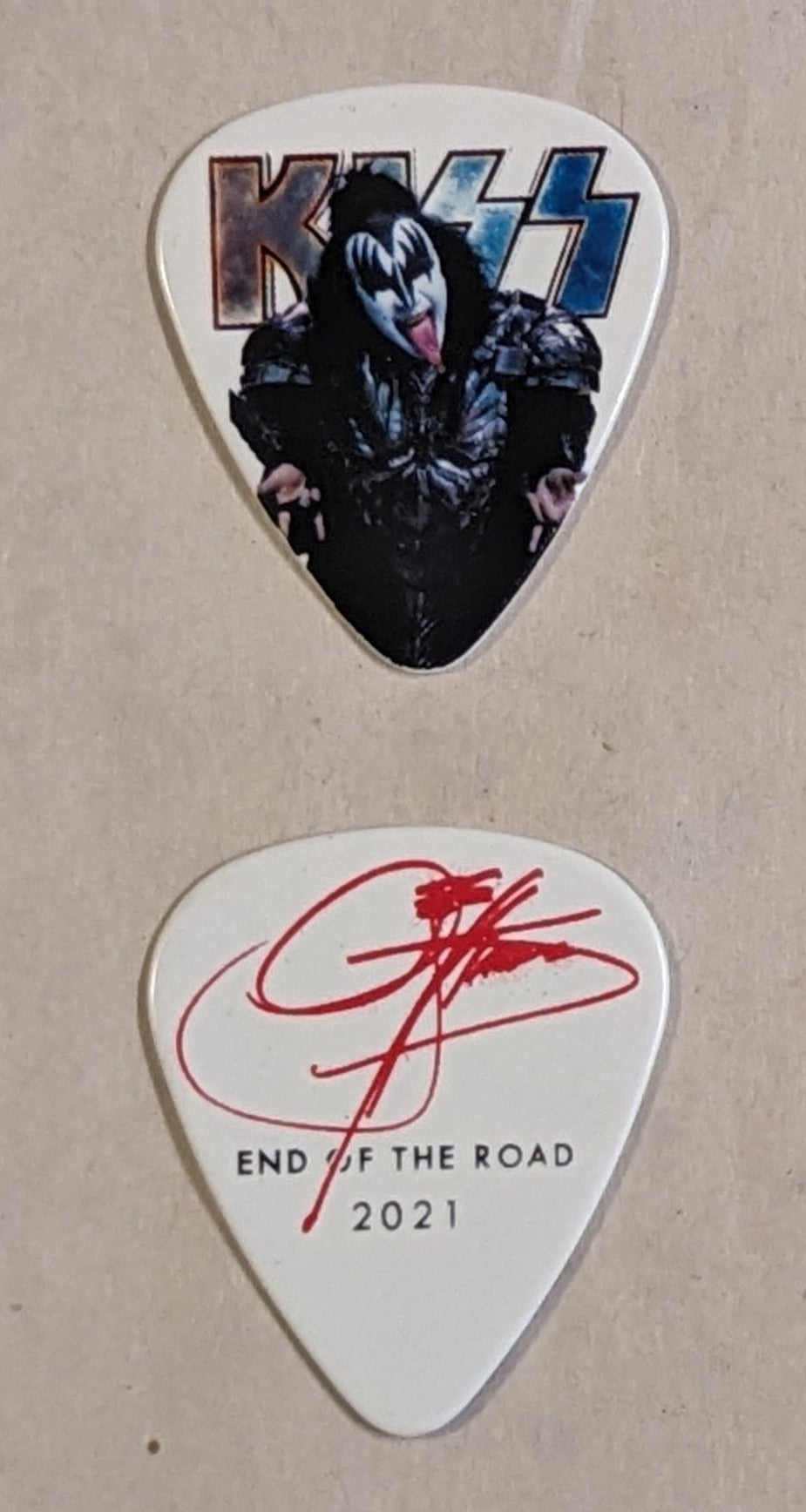 KISS 2021 End of the Road Tour INDIVIDUAL PICTURES Guitar Picks VERSION 2