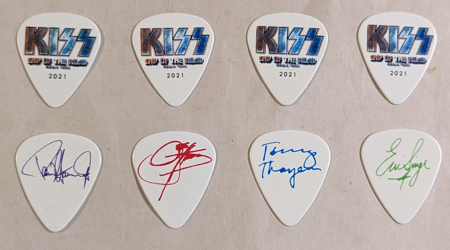 KISS 2021 End of the Road  Tour LOGO Guitar Picks VERSION 2 VERSION 2