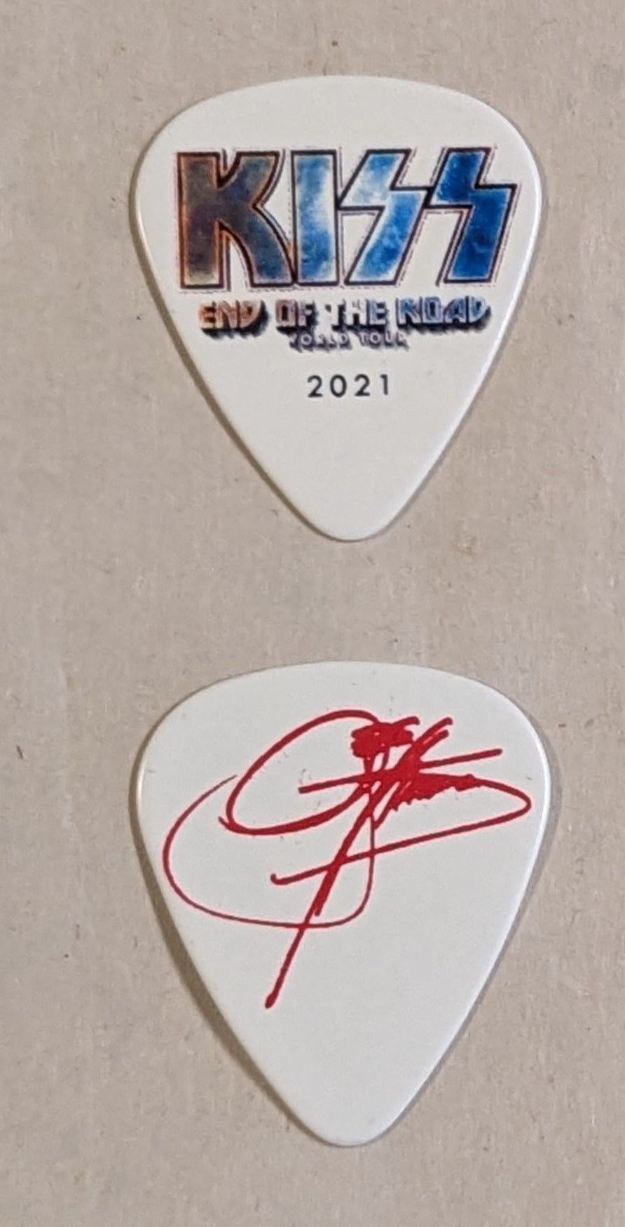 KISS 2021 End of the Road Tour LOGO Guitar Picks VERSION 2 VERSION 2