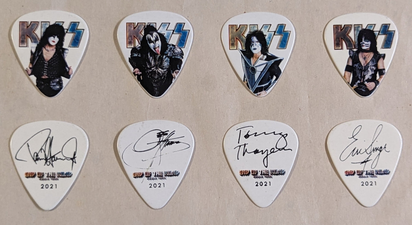 KISS 2021 End of the Road Tour INDIVIDUAL PICTURES Guitar Picks