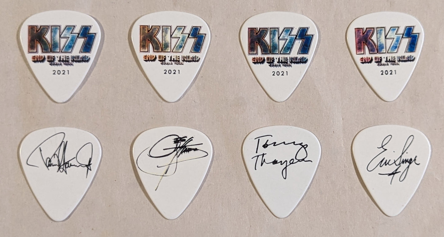KISS 2021 End of the Road Tour LOGO Guitar Picks