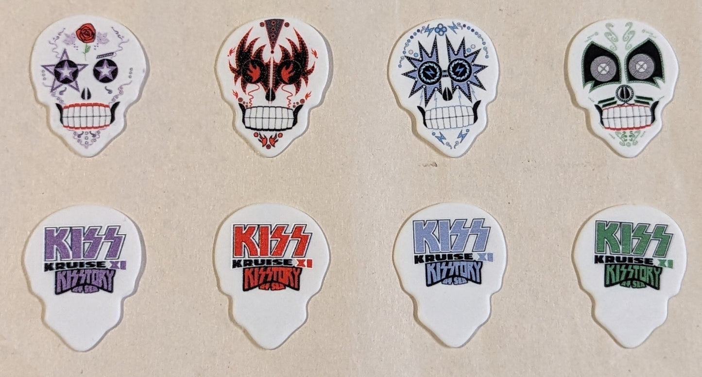 KISS Kruise XI SKULLS Day of the Dead Guitar Picks
