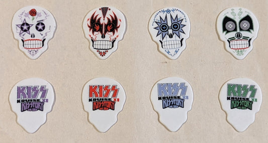 KISS Kruise XI SKULLS Day of the Dead Guitar Picks