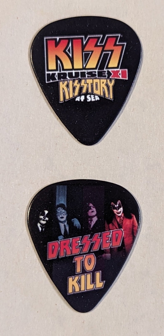 KISS Kruise XI DRESSED TO KILL Theme Night Guitar Pick