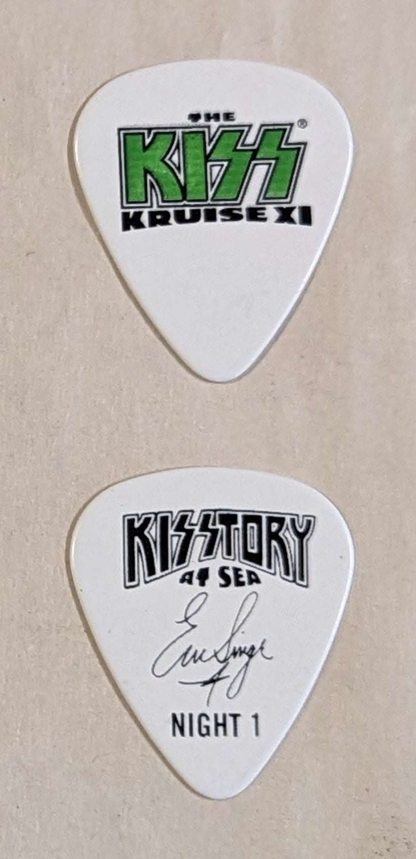 KISS Kruise XI Night 1 Guitar Picks