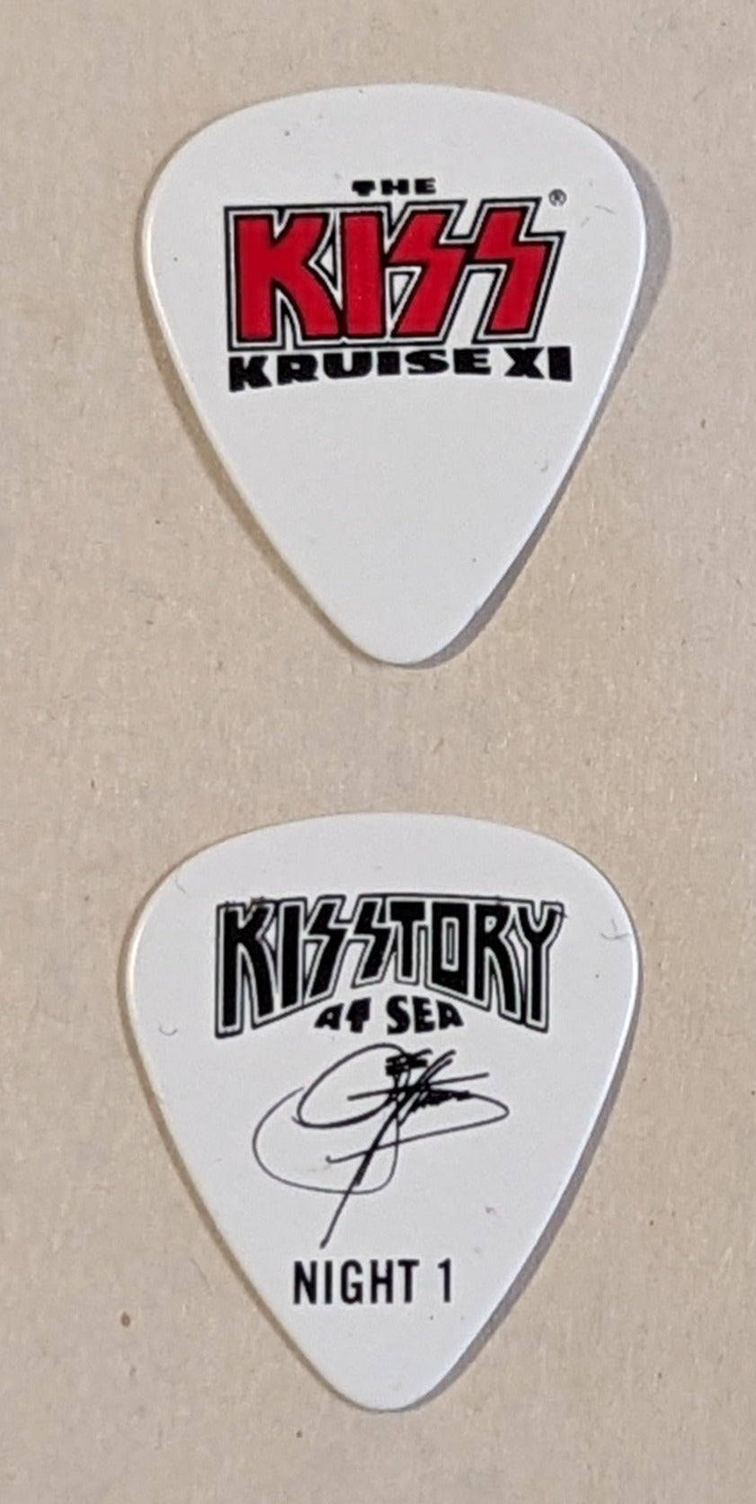 KISS Kruise XI Night 1 Guitar Picks