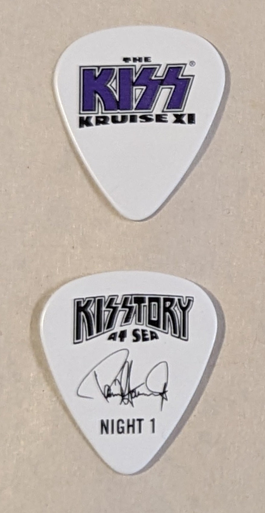 KISS Kruise XI Night 1 Guitar Picks