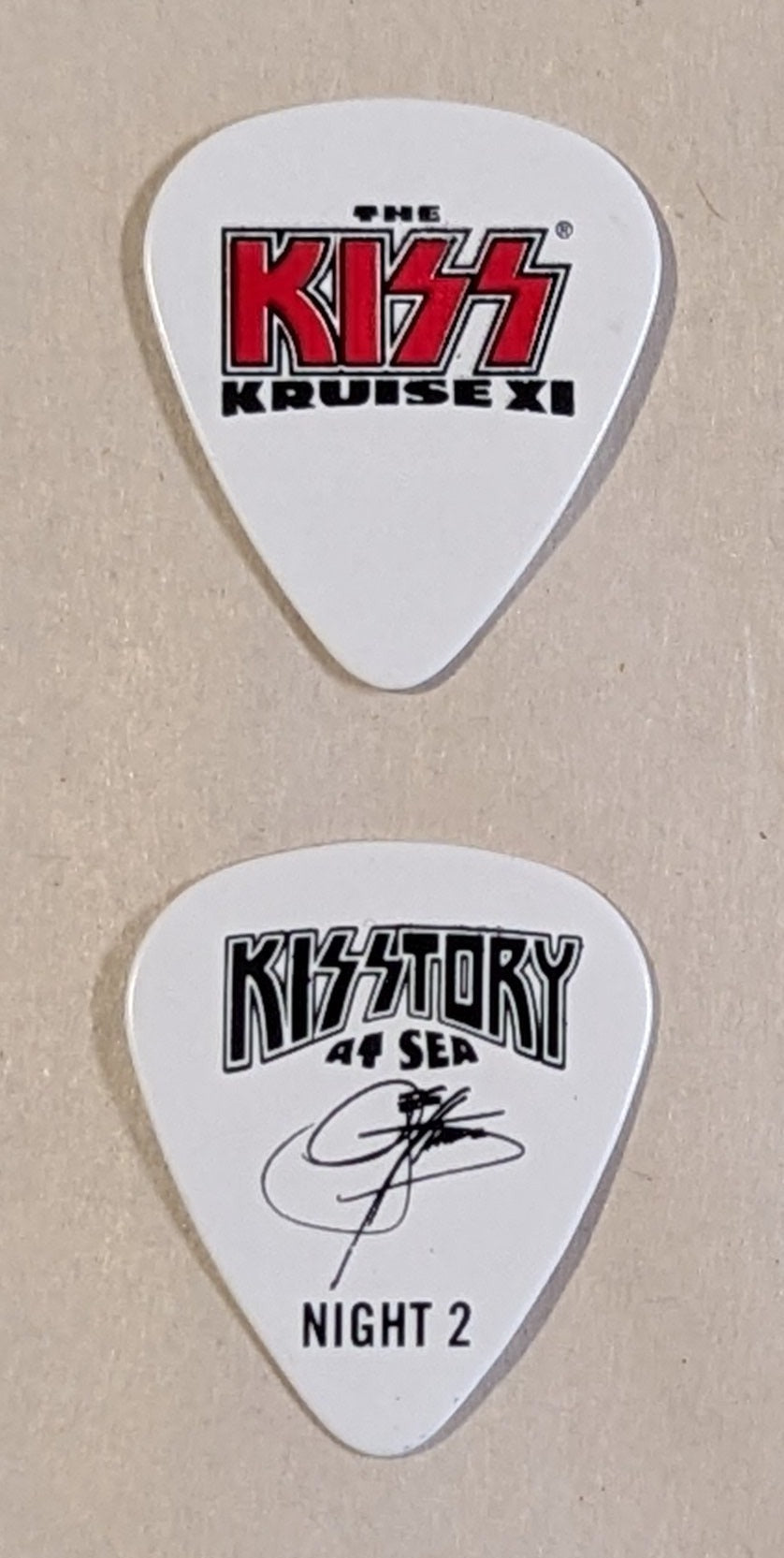 KISS Kruise XI Night 2 Guitar Picks