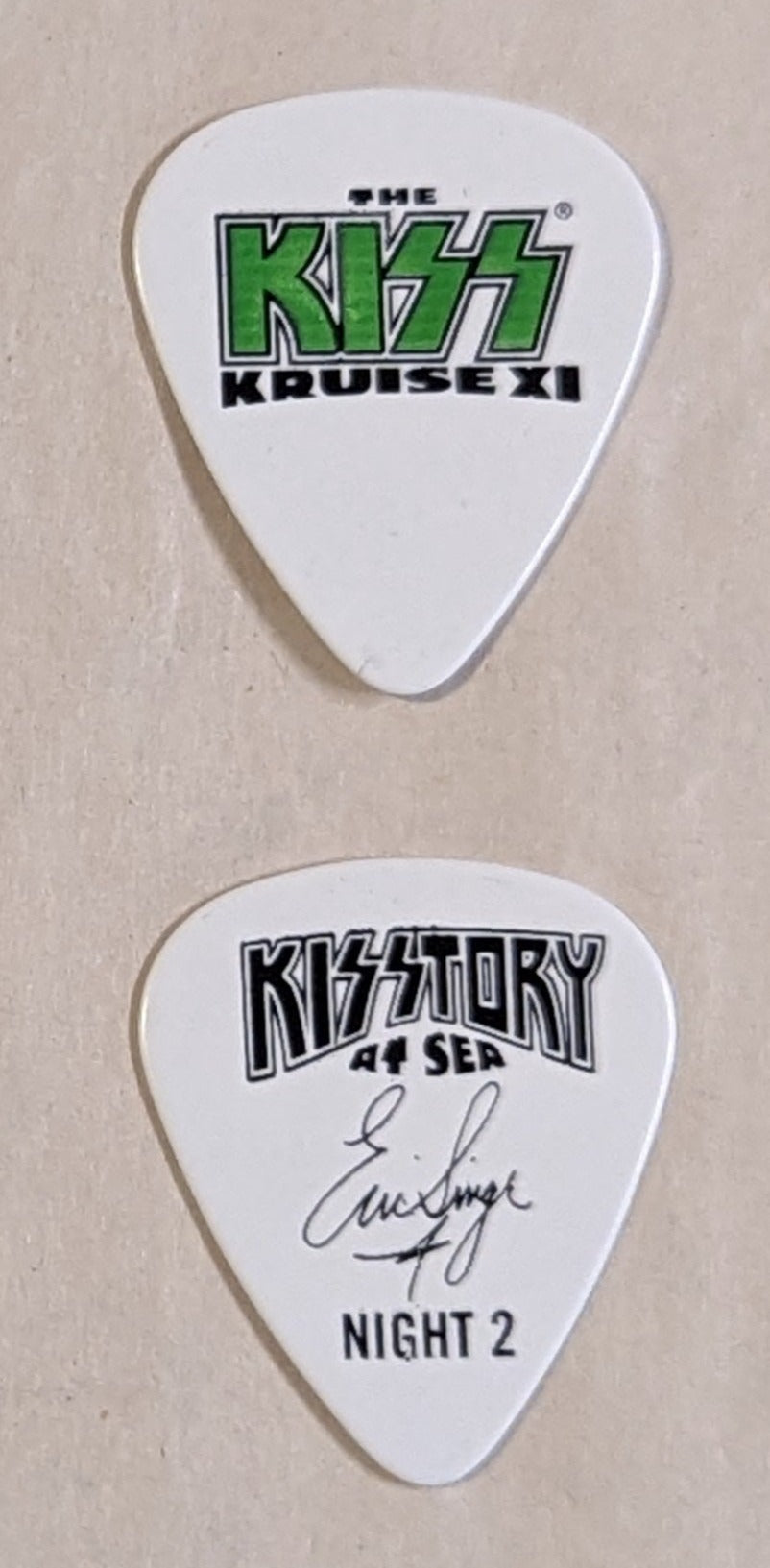KISS Kruise XI Night 2 Guitar Picks
