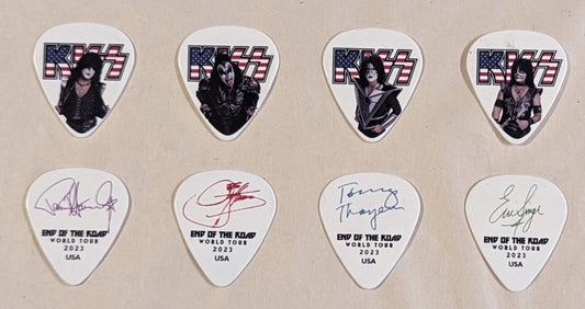KISS 2023 End of the Road USA Flag Guitar Picks