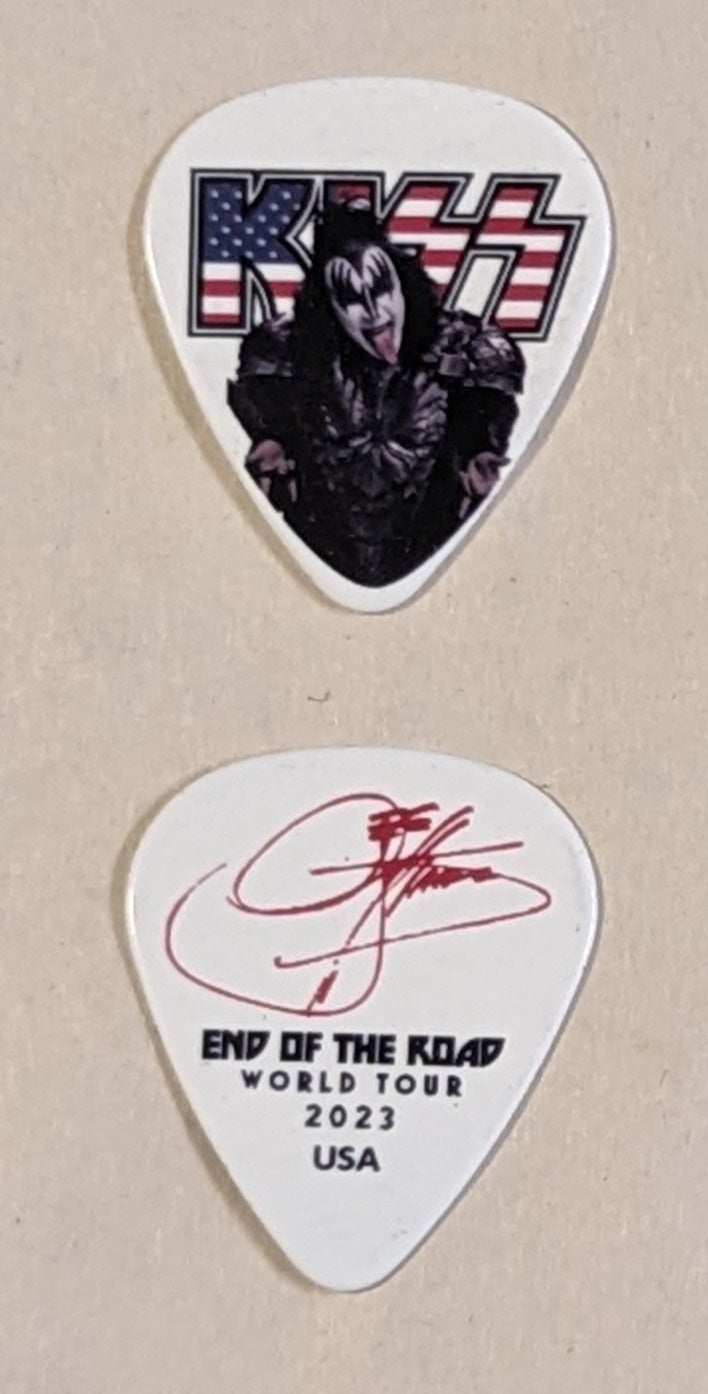 KISS 2023 End of the Road USA Flag Guitar Picks