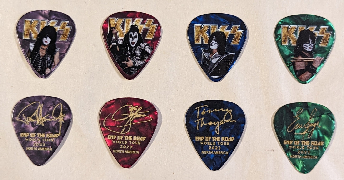 KISS 2023 End of the Road Tour NORTH AMERICA Guitar Picks