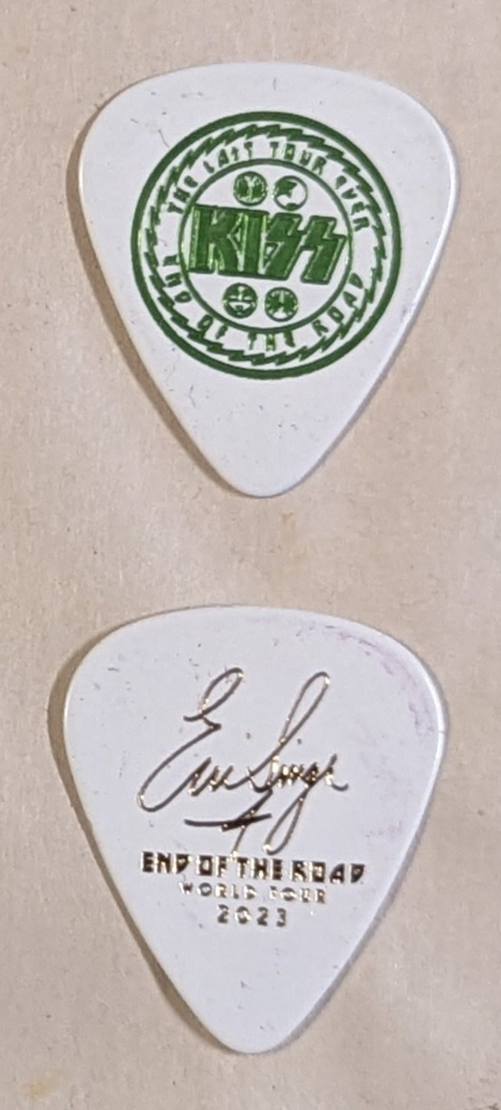 KISS 2023 End of the Road Tour LAST TOUR EVER Colored Foil Guitar Picks