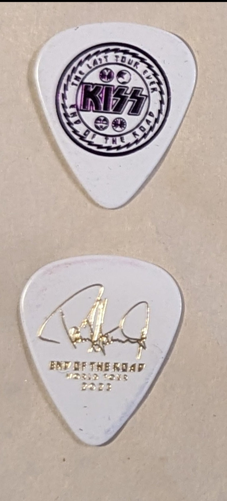 KISS 2023 End of the Road Tour LAST TOUR EVER Colored Foil Guitar Picks
