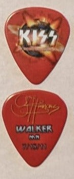 KISS 2011 HSOE WALKER 7-15-2011 City Guitar Picks