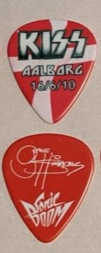 KISS AALBORG DENMARK 16/6/2010 Sonic Boom Over Europe City Guitar Picks