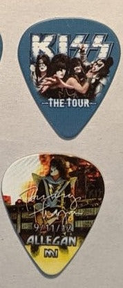 KISS 2012 The Tour ALLEGHAN 9-11-12 City Guitar Picks