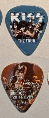KISS 2012 The Tour ALLEGHAN 9-11-12 City Guitar Picks