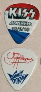 KISS ARNHEM HOLLAND 18/6/2010 Sonic Boom Over Europe City Guitar Picks