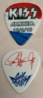 KISS ARNHEM HOLLAND 18/6/2010 Sonic Boom Over Europe City Guitar Picks