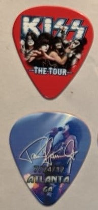 KISS 2012 The Tour ATLANTA 7-24-12 City Guitar Picks