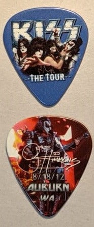 KISS 2012 The Tour AUBURN 8-18-12 City Guitar Picks